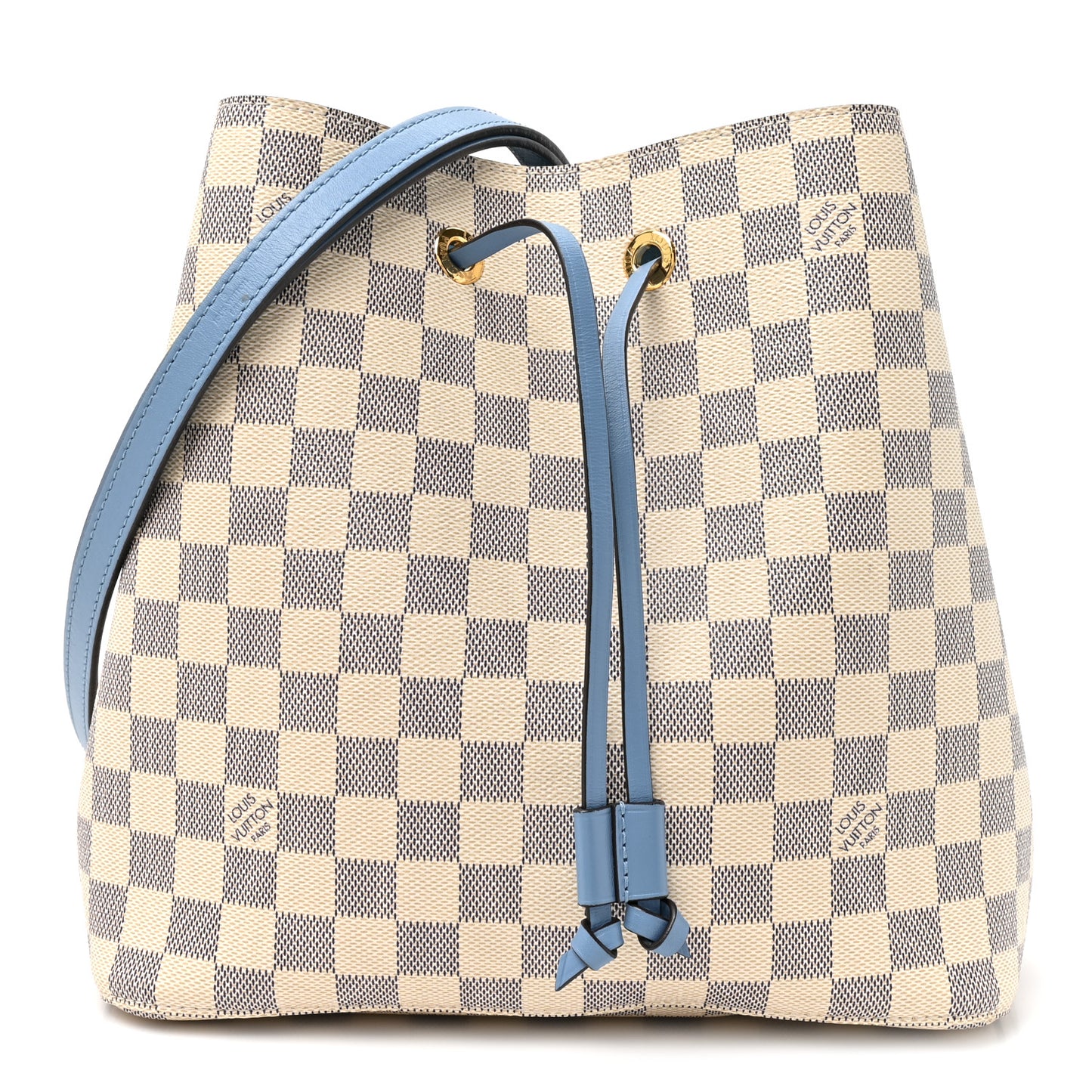 Damier Azur Neonoe MM Bleuet
