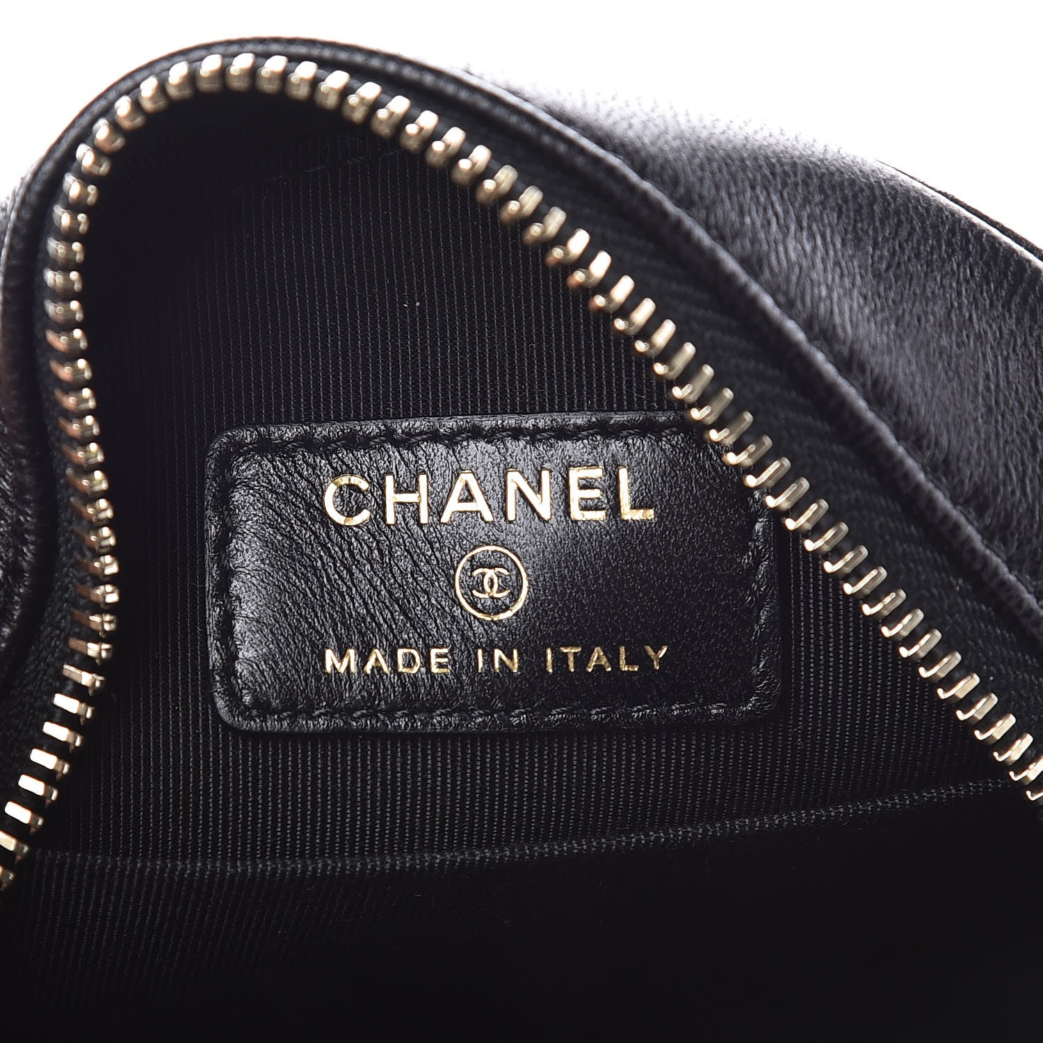 Chanel Calfskin Quilted Egyptian Amulet Round Clutch With Chain Black 5 of 8