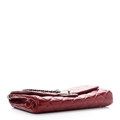 Chanel Patent Quilted Clutch With Chain Flap Red 4 of 10