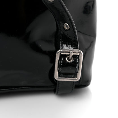 Gucci Patent Bamboo Mini Backpack Black 9 of 11