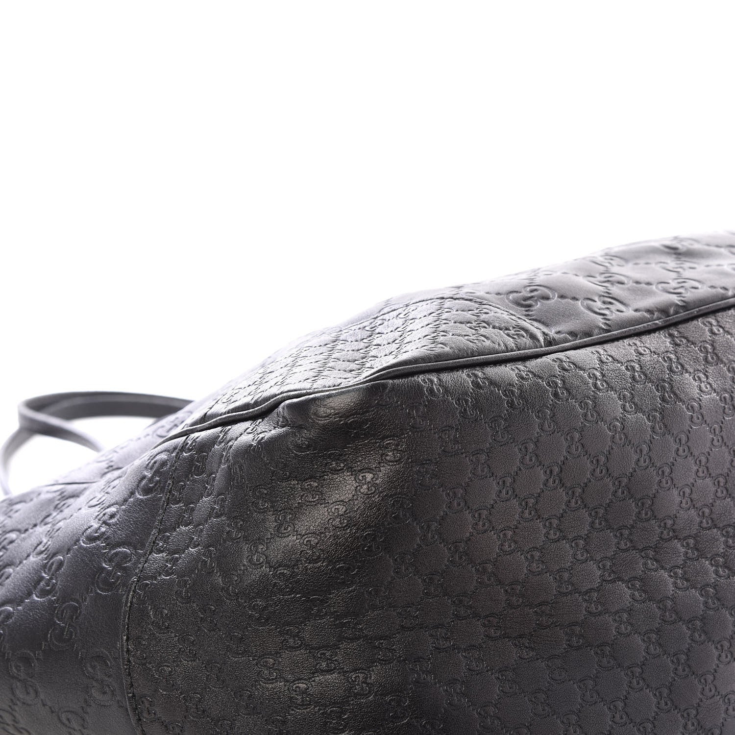 Gucci Guccissima Medium Bree Zippered Tote Black 5 of 12