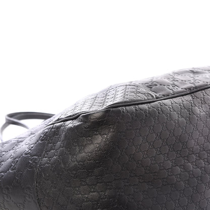 Gucci Guccissima Medium Bree Zippered Tote Black 5 of 12