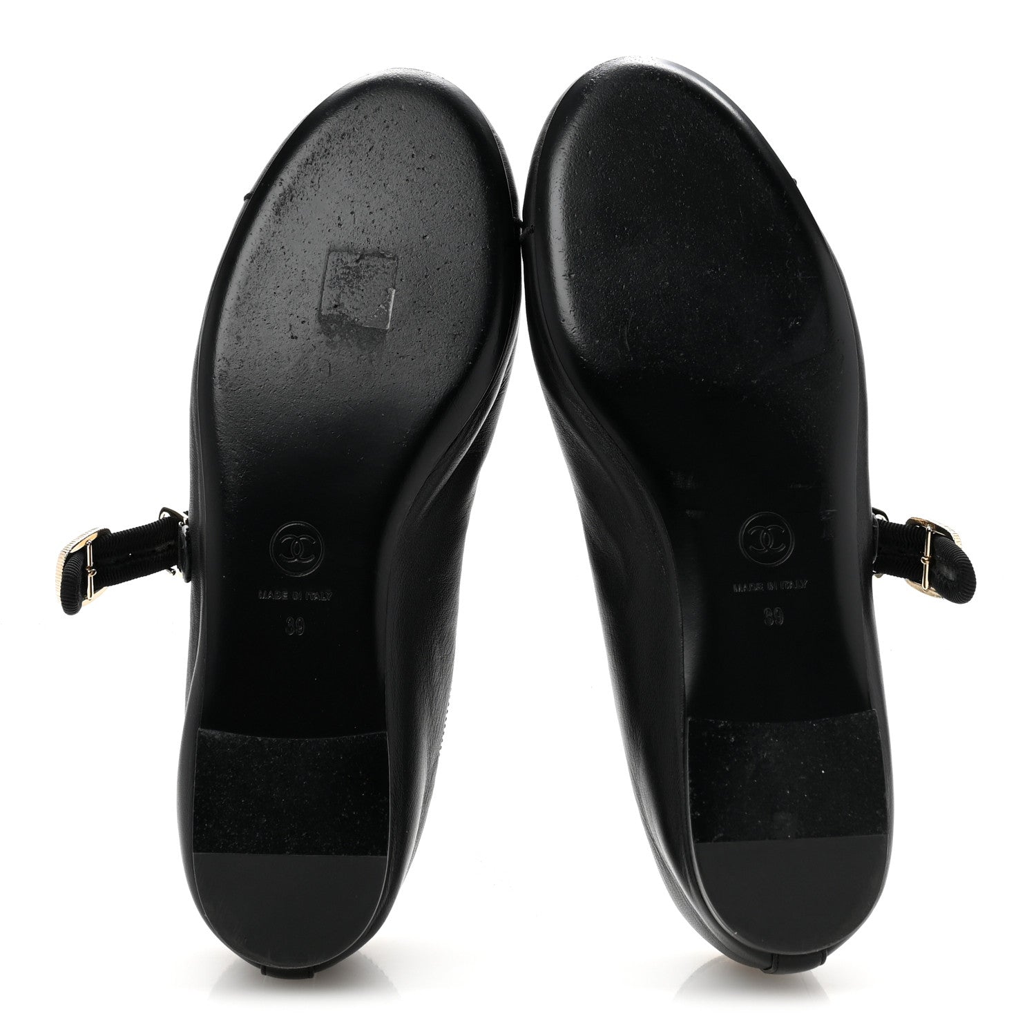 Chanel Lambskin Mary Jane Flats 39 Black 6 of 10