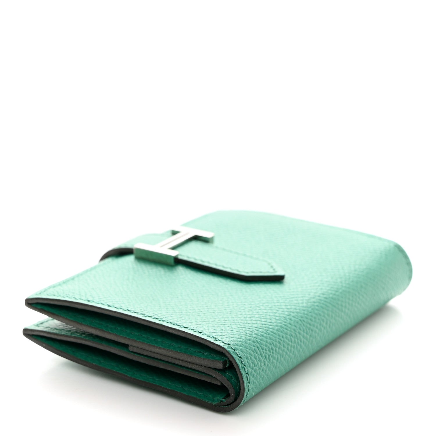 Hermes Epsom Mini Bearn Wallet Vert Jade 4 of 7