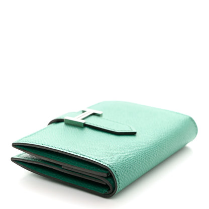 Hermes Epsom Mini Bearn Wallet Vert Jade 4 of 7