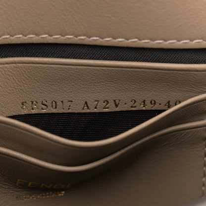 Fendi Nappa FF 1974 Embossed Mini Baguette Dove Gray 7 of 13