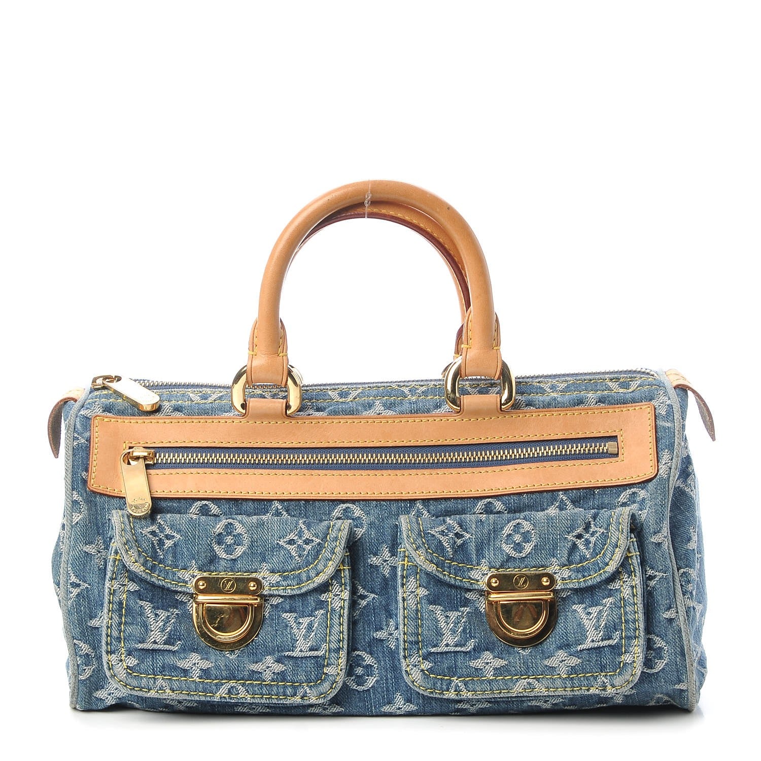 Louis Vuitton Monogram Denim Neo Speedy Blue 1 of 13