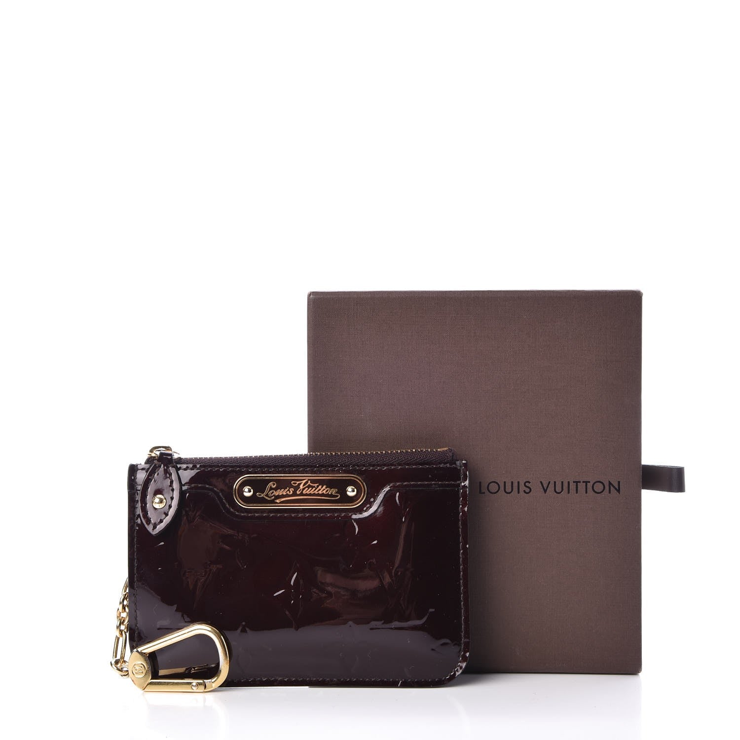 Louis Vuitton Vernis Key Pouch Amarante 8 of 8