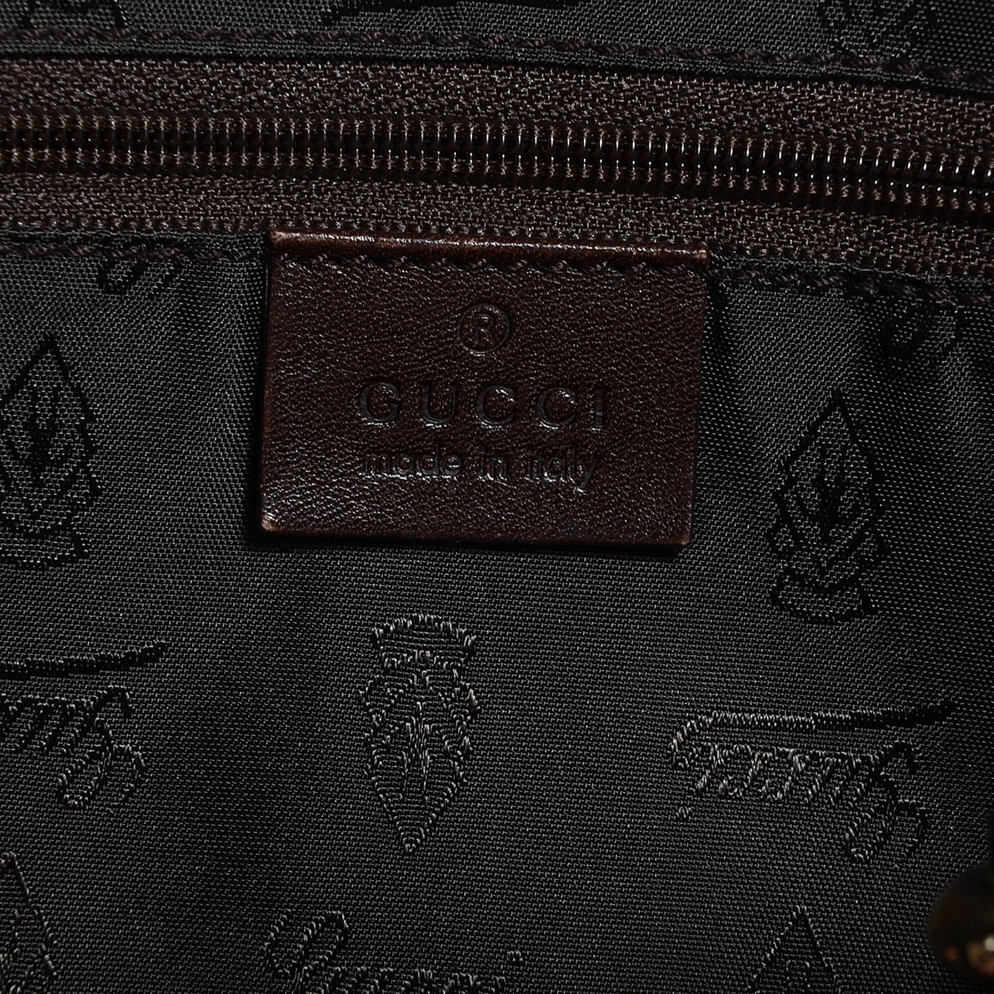 Crystal Monogram Duchessa Boston Bag Brown