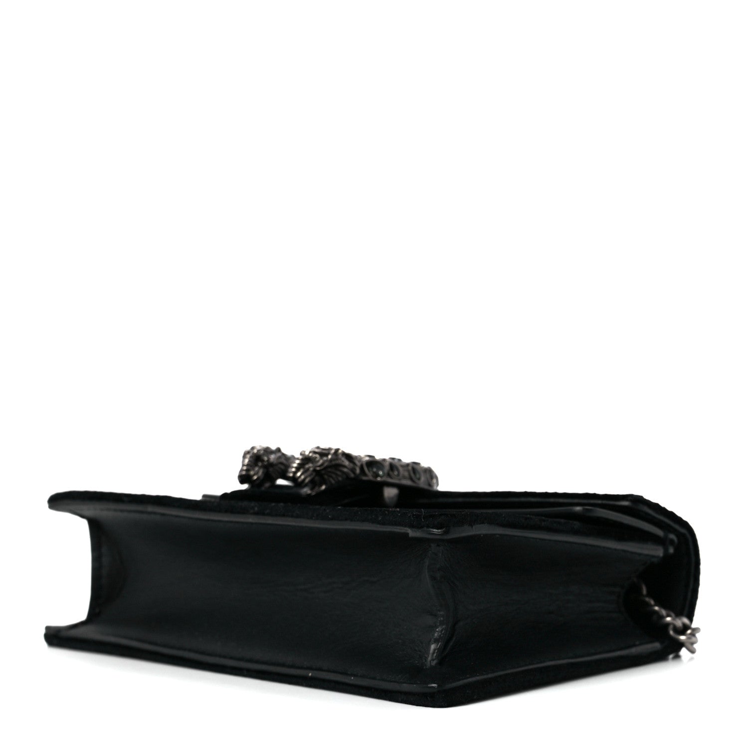 Gucci Velvet Super Mini Dionysus Shoulder Bag Black 8 of 10