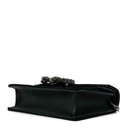 Gucci Velvet Super Mini Dionysus Shoulder Bag Black 8 of 10