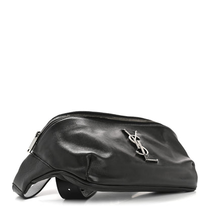 Saint Laurent Calfskin Monogram Belt Bag Black 4 of 12