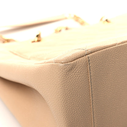 Chanel Caviar Quilted Grand Shopping Tote GST Beige Clair 12 of 13