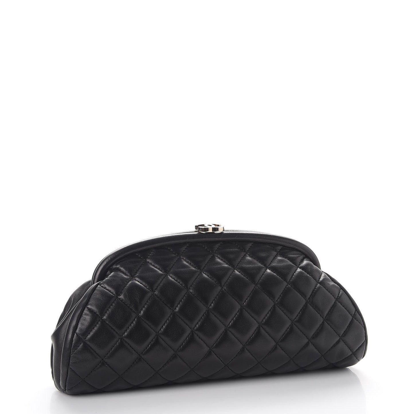 Lambskin Quilted Timeless Clutch Black