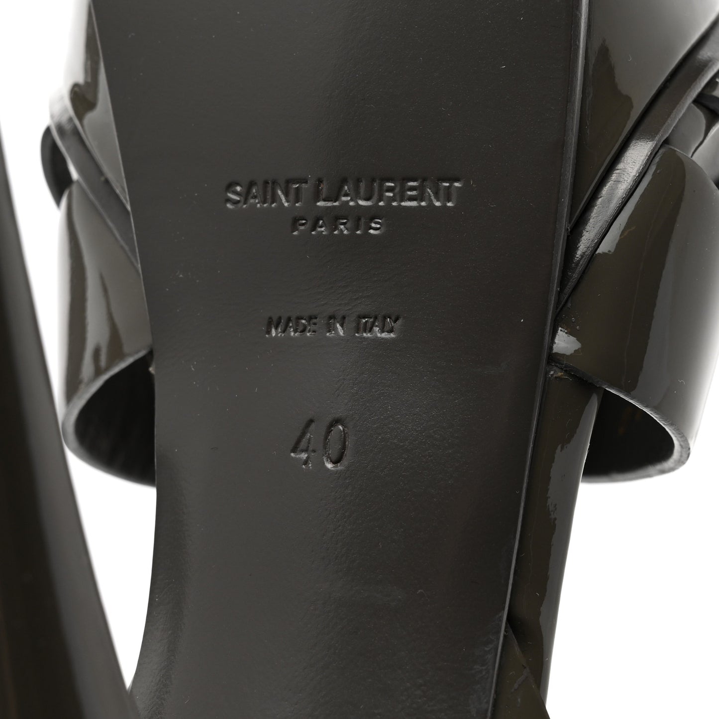 Patent Tribute 105 Platform Sandals 40 Fog