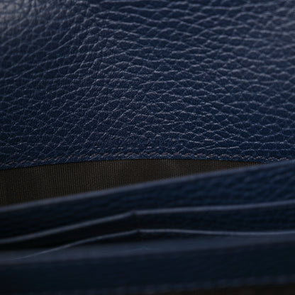 Gucci Dollar Calfskin Crystal Mini Dionysus Chain Wallet Blue Agata Black Diamond 7 of 12