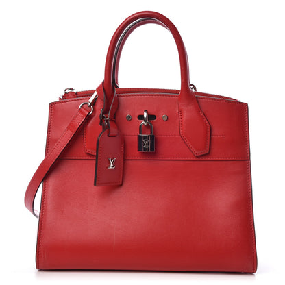 Louis Vuitton Taurillon City Steamer PM Rubis 1 of 11