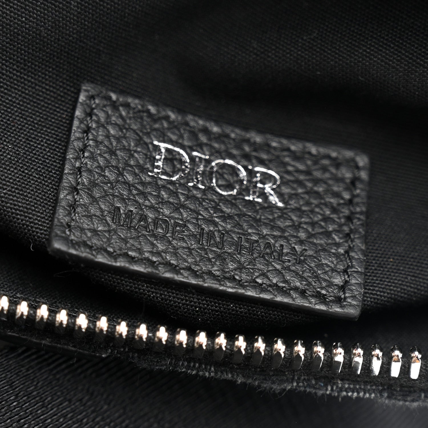 Christian Dior Oblique Mens Saddle Bag Black 10 of 17