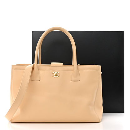 Chanel Calfskin Cerf Executive Shopper Tote Light Beige 19 of 19