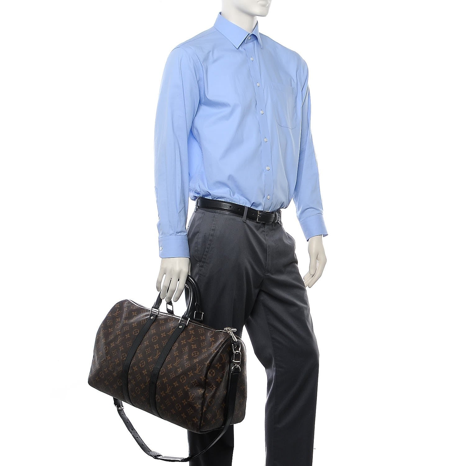 Louis Vuitton Monogram Macassar Keepall Bandouliere 45 3 of 9