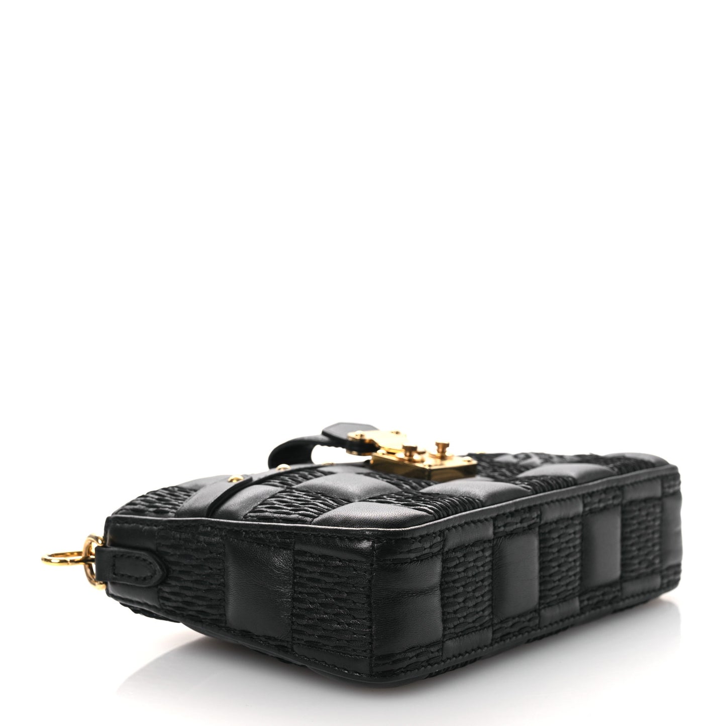 Damier Quilt Lambskin Troca Pochette Black