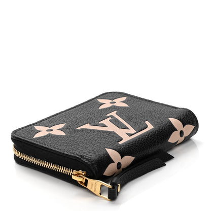 Louis Vuitton Empreinte Monogram Giant Zippy Coin Purse Black Beige 3 of 7