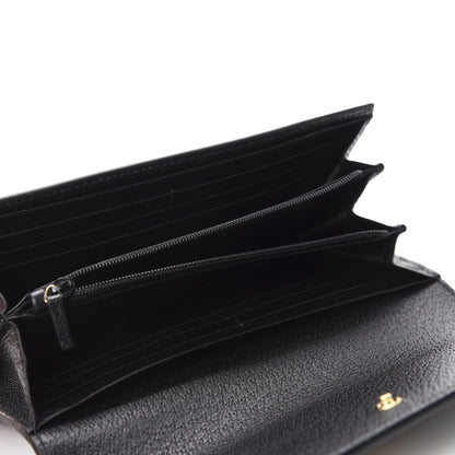 Gucci Calfskin Web Ophidia Continental Wallet Black 5 of 7