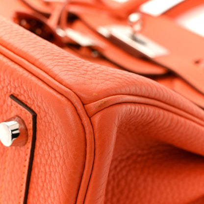 Hermes Taurillon Clemence Birkin 30 Feu 11 of 16