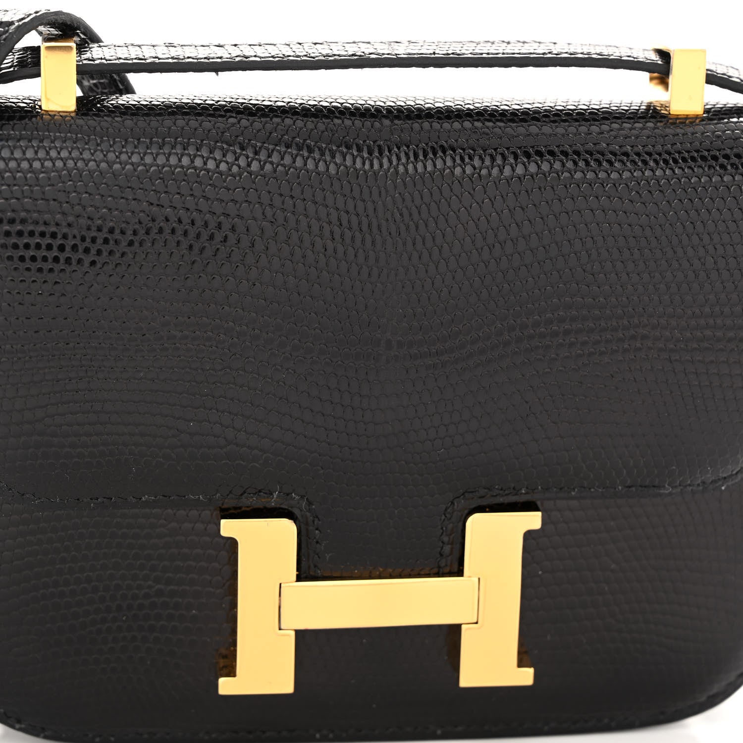 Hermes Lizard Niloticus Micro Constance 14 Black 8 of 11