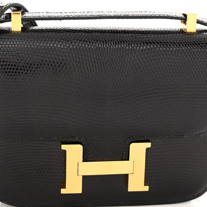 Hermes Lizard Niloticus Micro Constance 14 Black 8 of 11