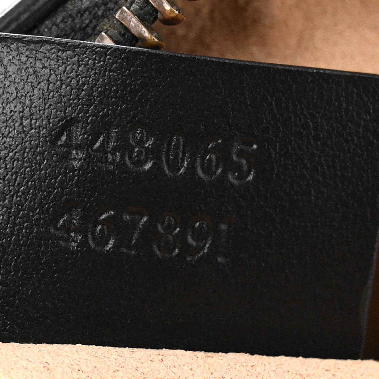 Gucci Calfskin Matelasse Mini GG Marmont Chain Shoulder Bag Black 7 of 10