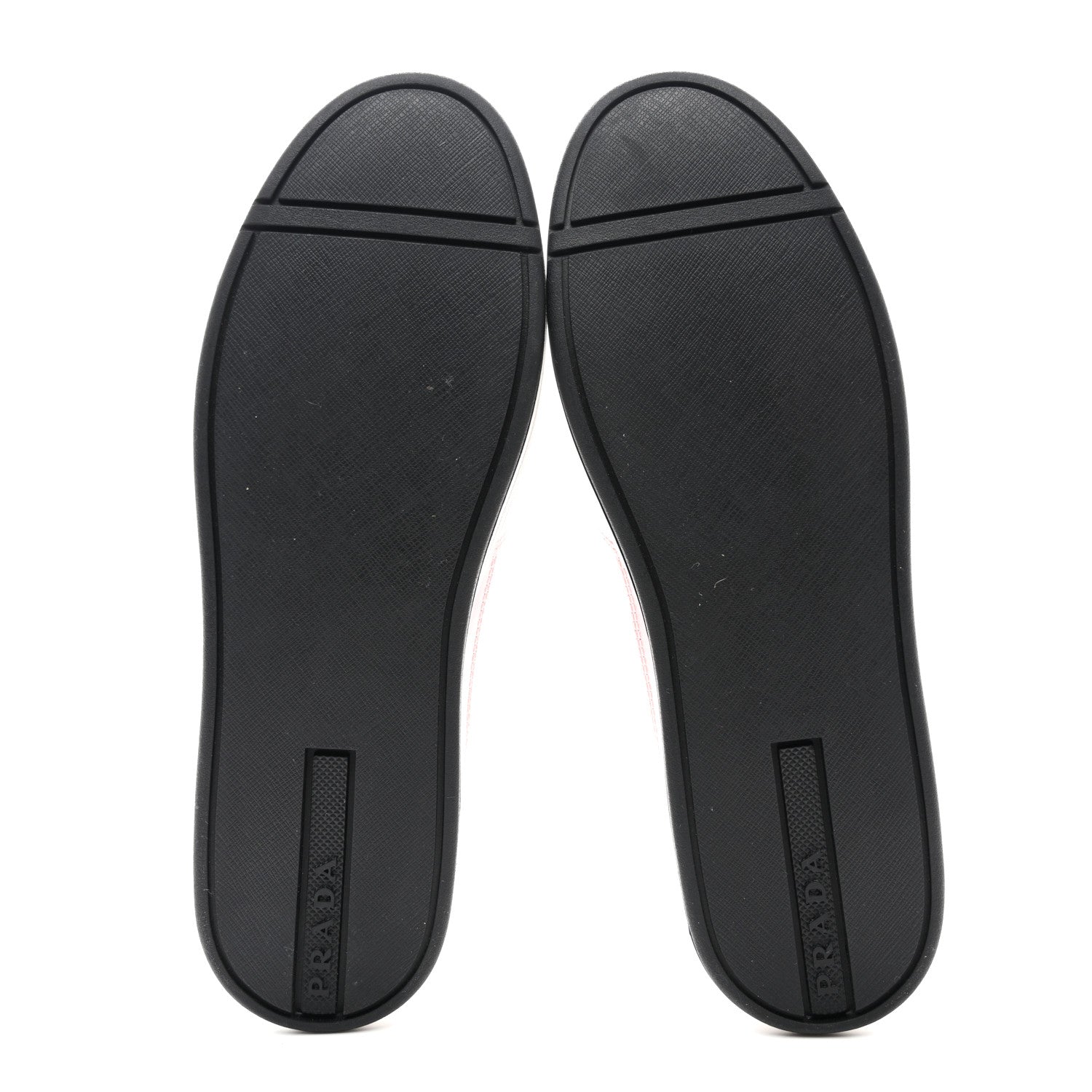 Prada Vitello Sport Spazzolato Rois Rubber Triangle Logo Perforated Womens District Low Top 30mm Sneakers 38.5 White Alabastro 5 of 9