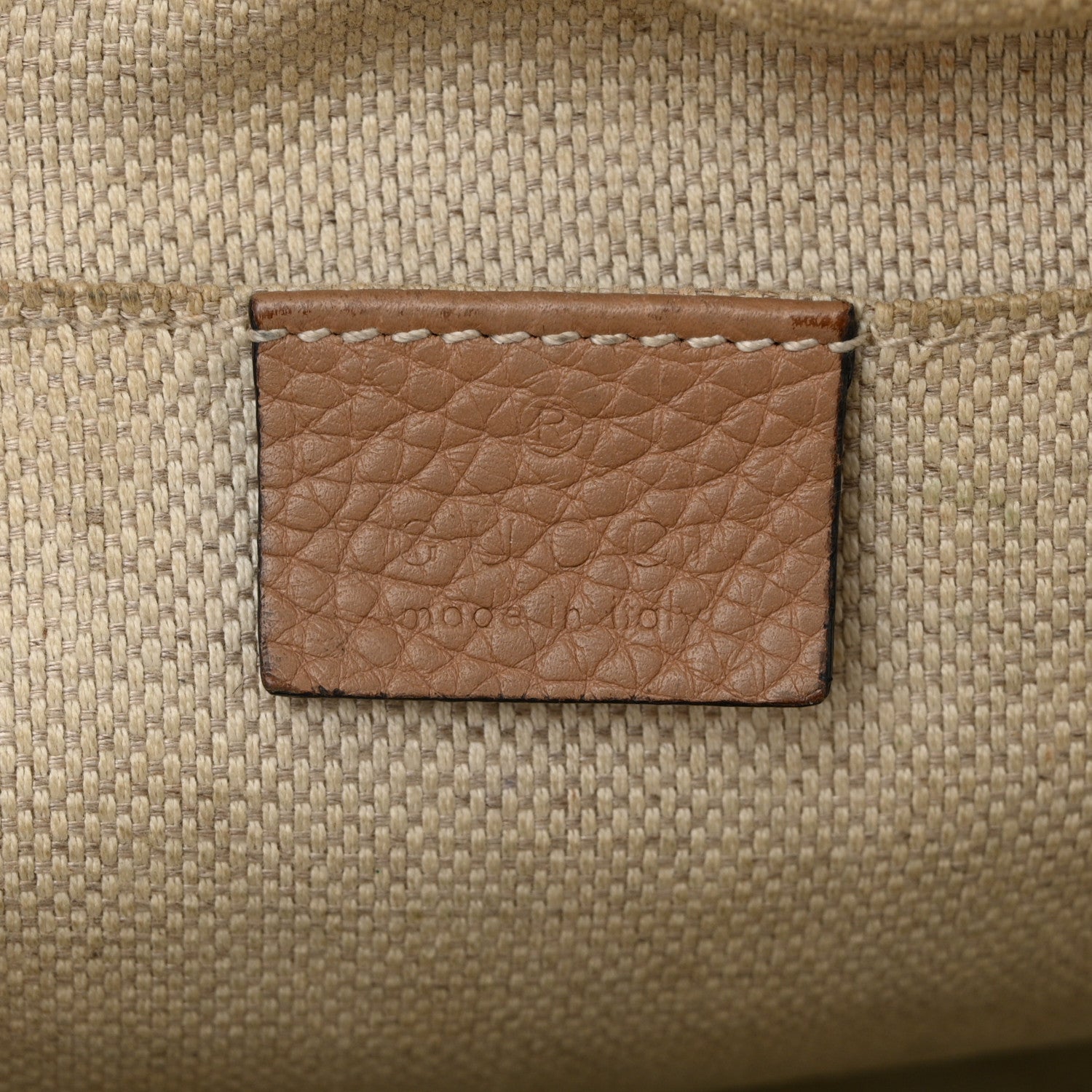 Gucci Pebbled Calfskin Small Soho Disco Bag Camelia 6 of 13