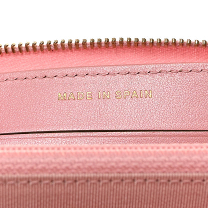 Chanel Iridescent Caviar Quilted Medium Zip Around Wallet Pink 7 of 10