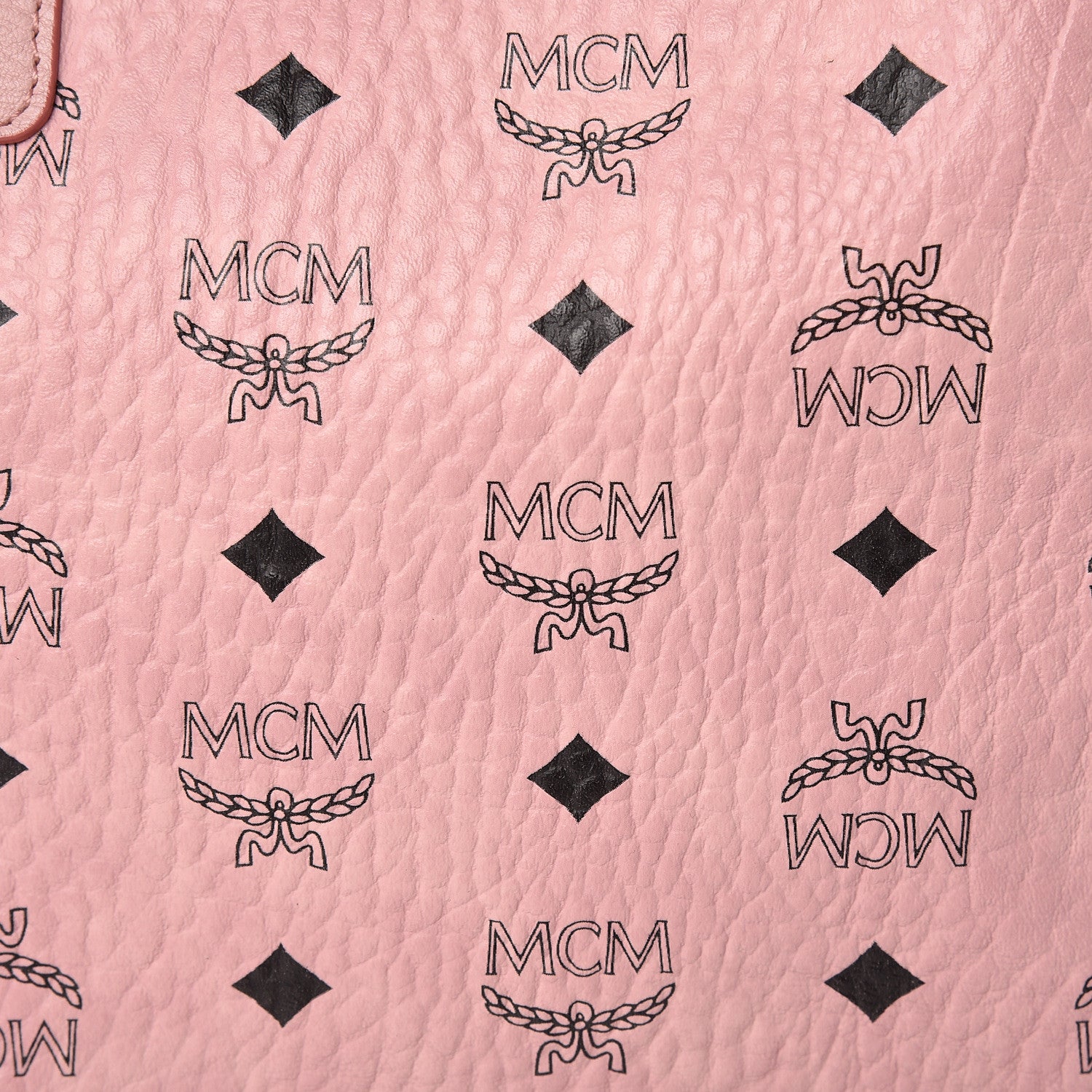 MCM Visetos Medium Liz Reversible Shopper Tote Soft Pink 18 of 21