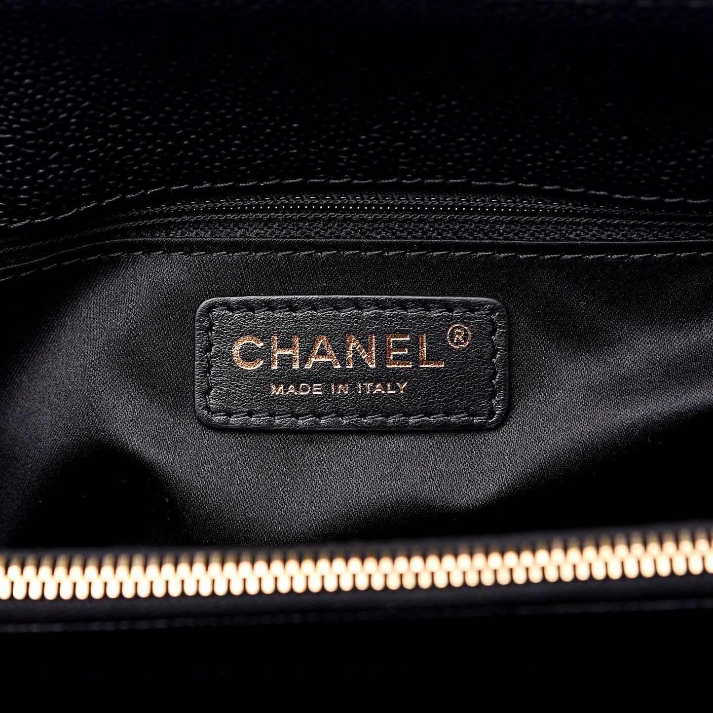 Caviar Quilted Grand Shopping Tote GST Black