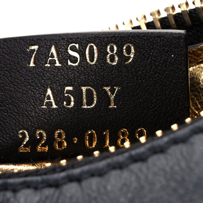 Fendi Vitello Grace Matte Nano Fendigraphy Hobo Charm Black 7 of 9