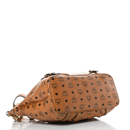 MCM Visetos Medium Essentials Shopper Tote Cognac 5 of 17