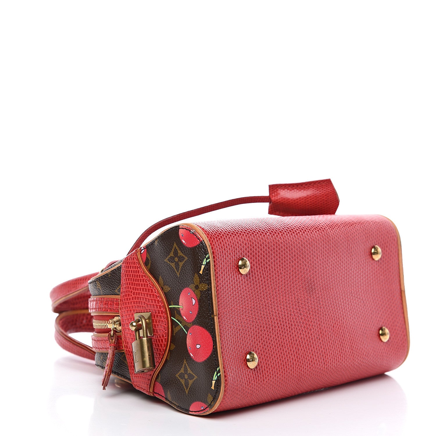 Louis Vuitton Lizard Monogram Cerises Neo Deauville 3 of 9