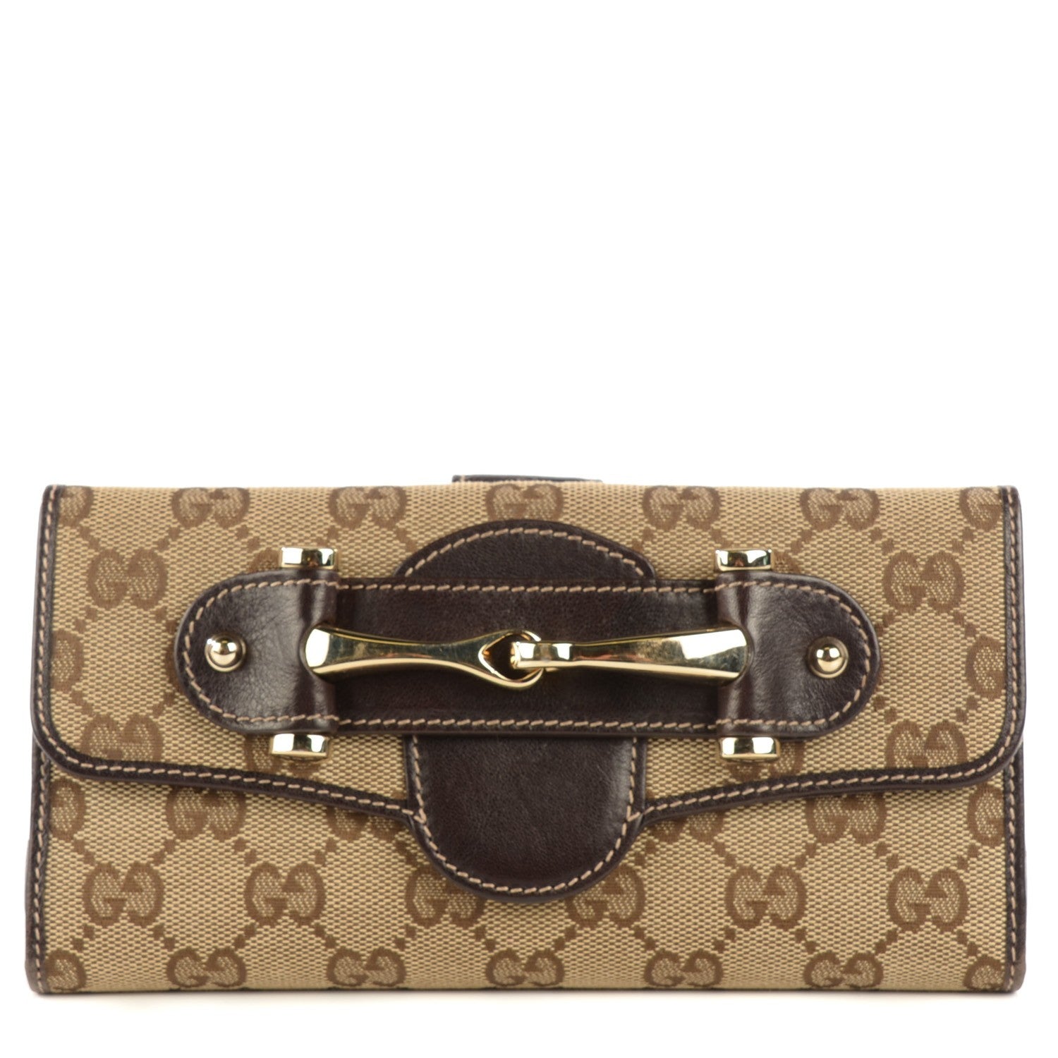 Gucci Monogram Pelham Continental Wallet Brown 1 of 6
