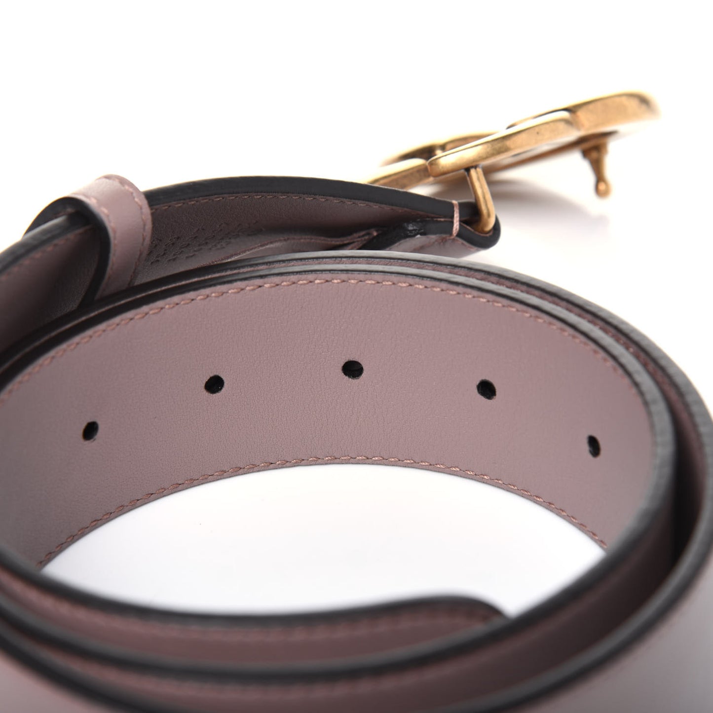 Calfskin Double G 40mm Belt 85 34 Porcelain Rose