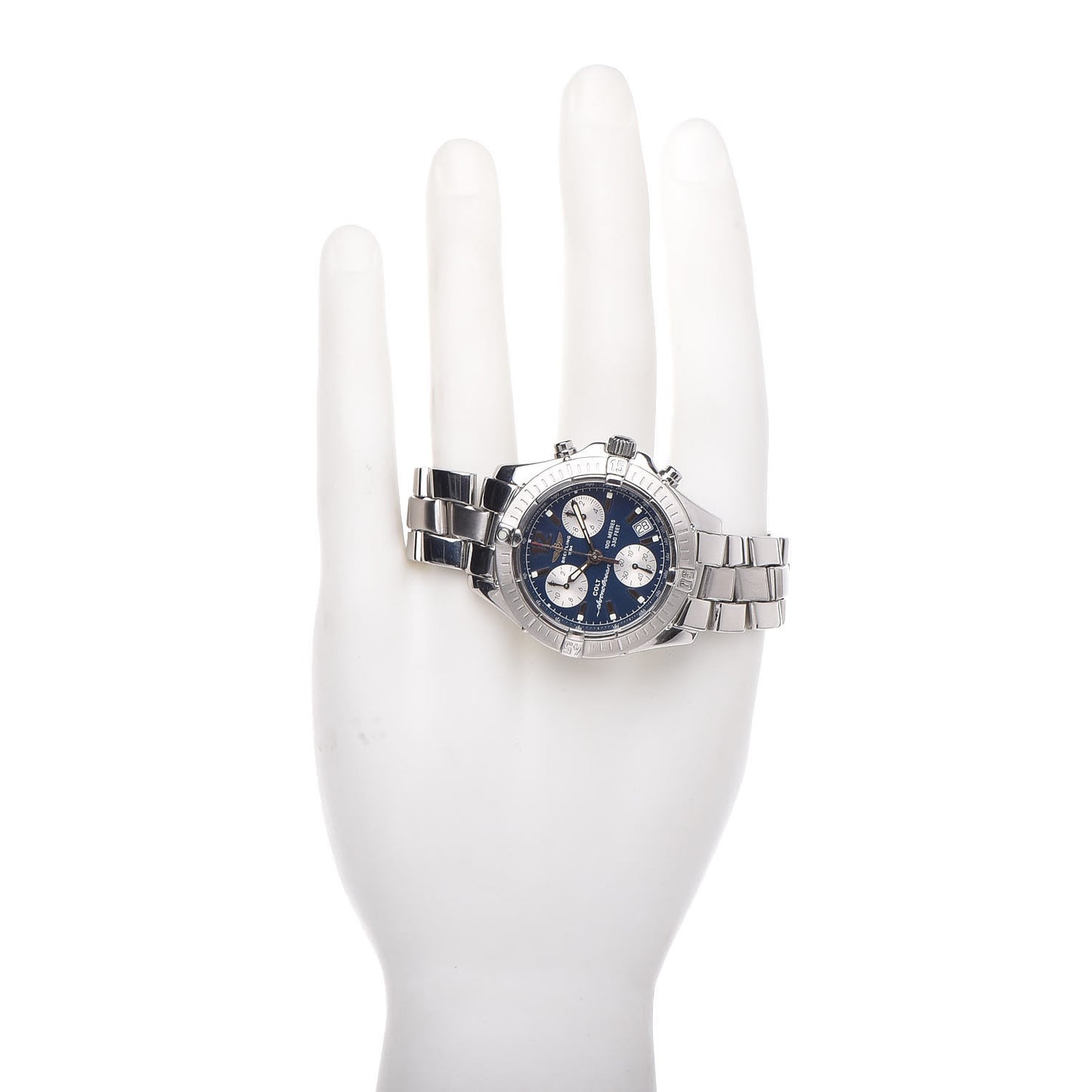 Stainless Steel 38mm Colt ChronoOcean Chronograph Quartz Watch Blue A53350