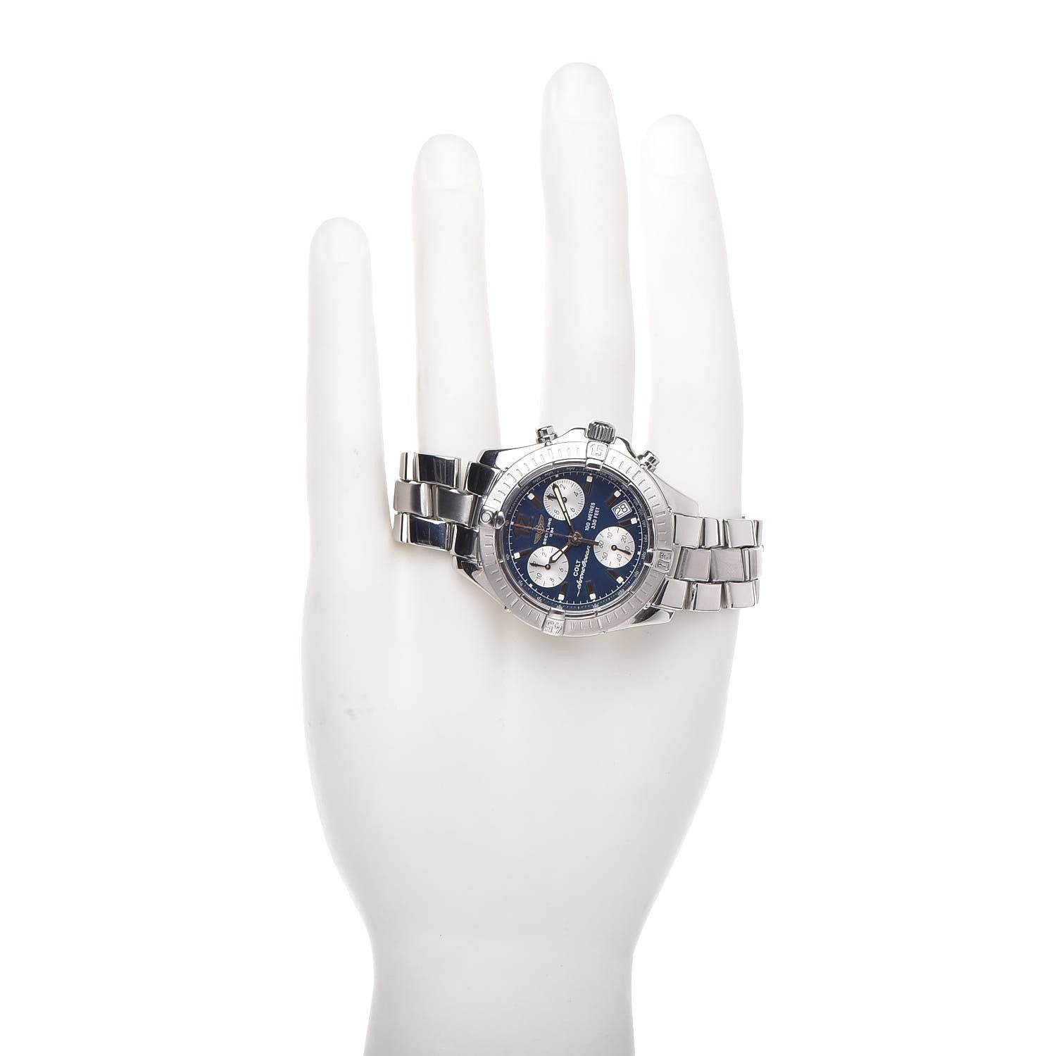 Breitling Stainless Steel 38mm Colt ChronoOcean Chronograph Quartz Watch Blue A53350 2 of 6