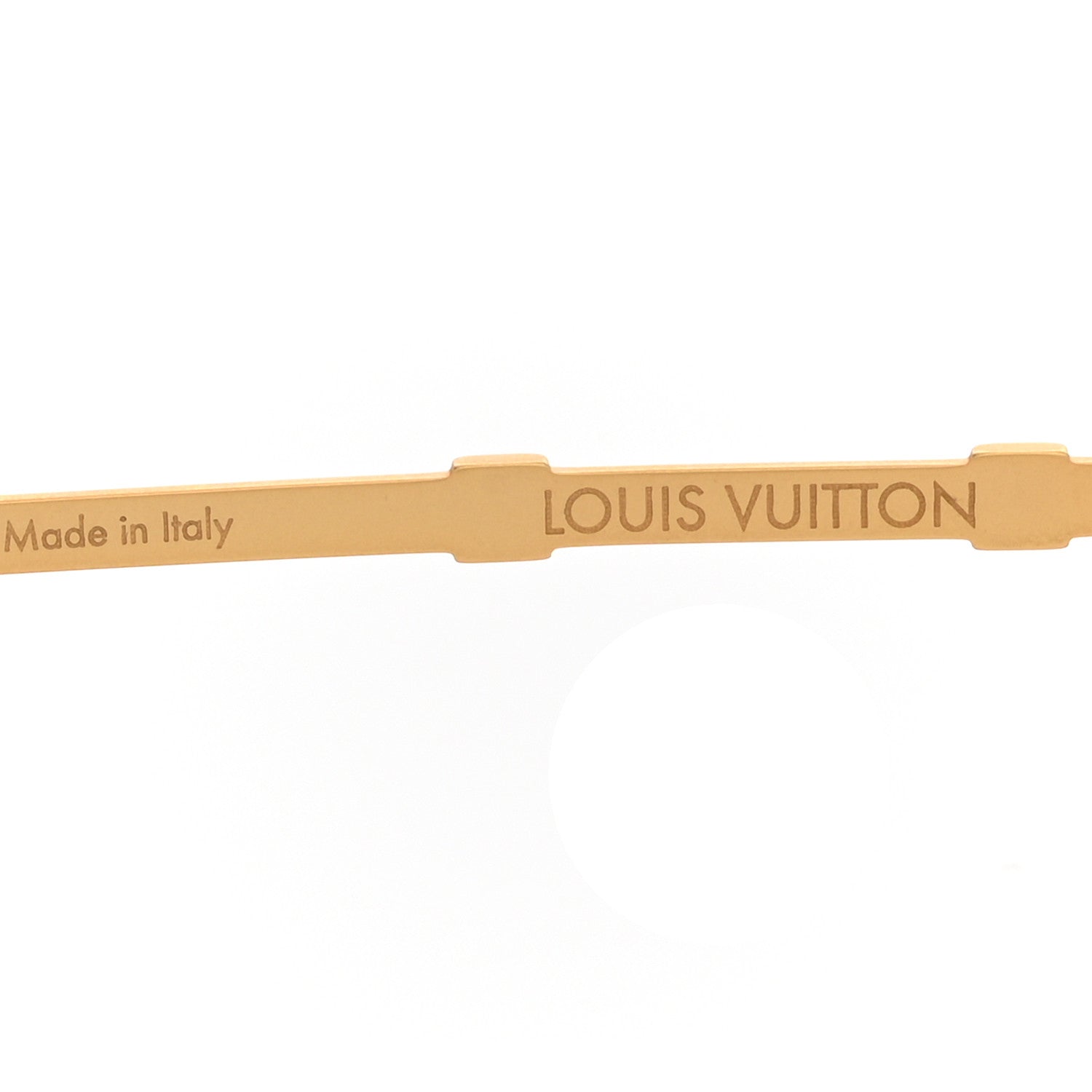 Louis Vuitton Metal Pilot Sunglasses Z1432E Gold 5 of 7