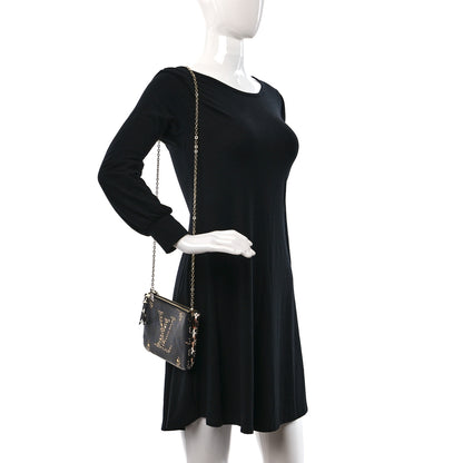 Louis Vuitton Monogram Giant Jungle Pochette Double Zip Black 2 of 9