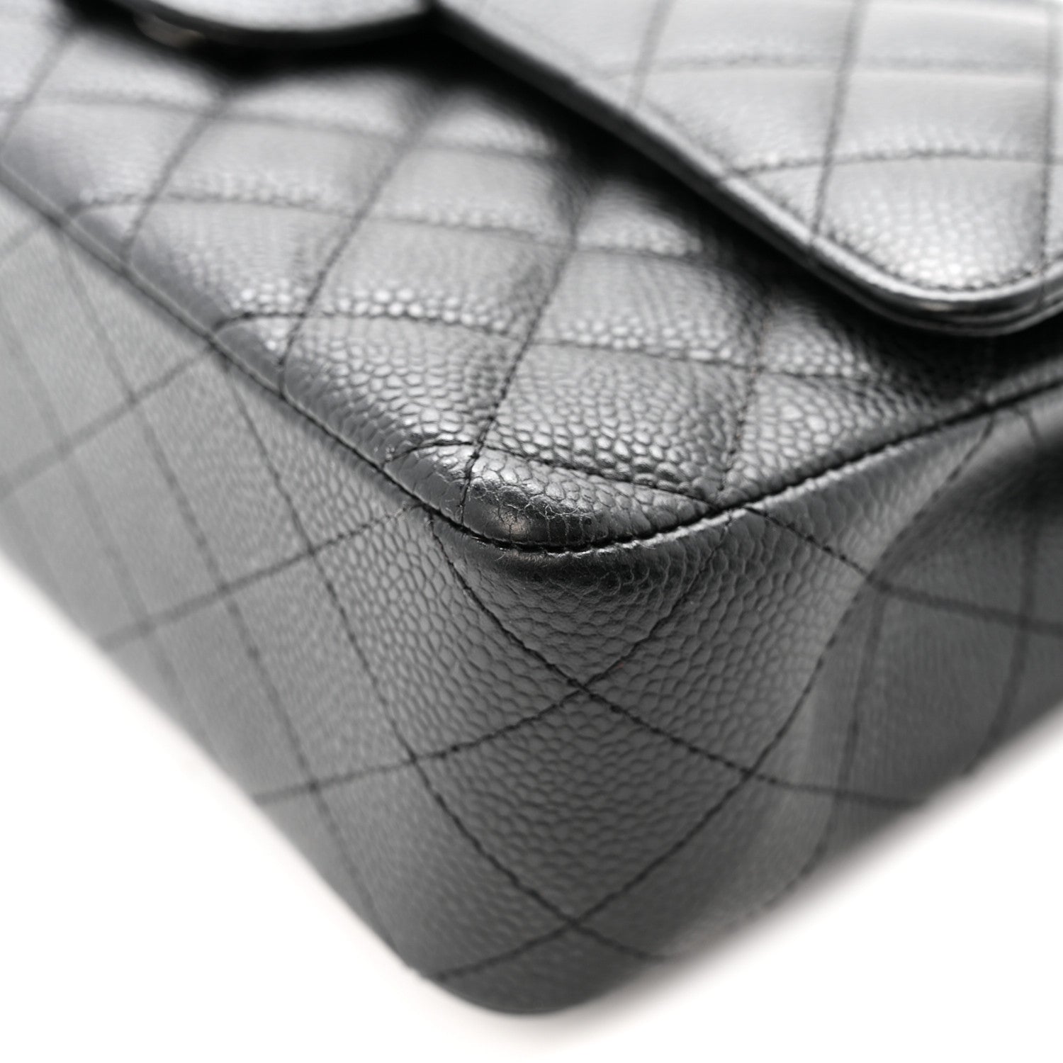Chanel Caviar Quilted Medium Double Flap Black 11 of 16