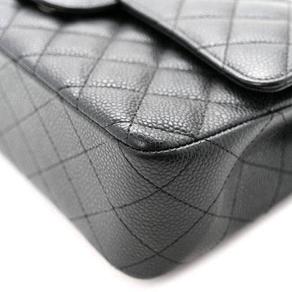 Chanel Caviar Quilted Medium Double Flap Black 11 of 16
