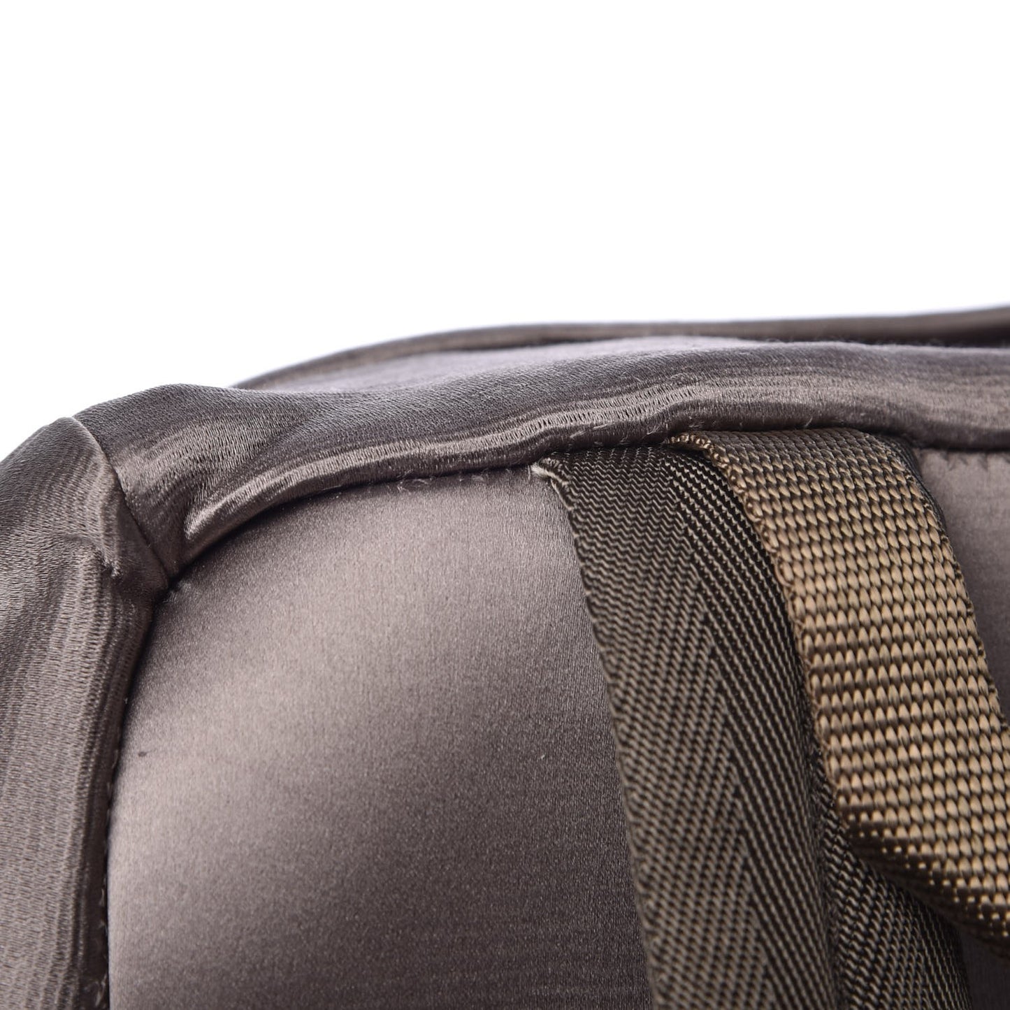 Satin Double Buckle Backpack Fumo