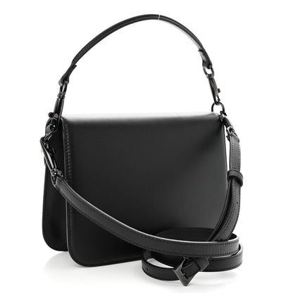 Valentino Garavani Calfskin Monochrome VLogo Loco Flap Shoulder Bag Black 3 of 10