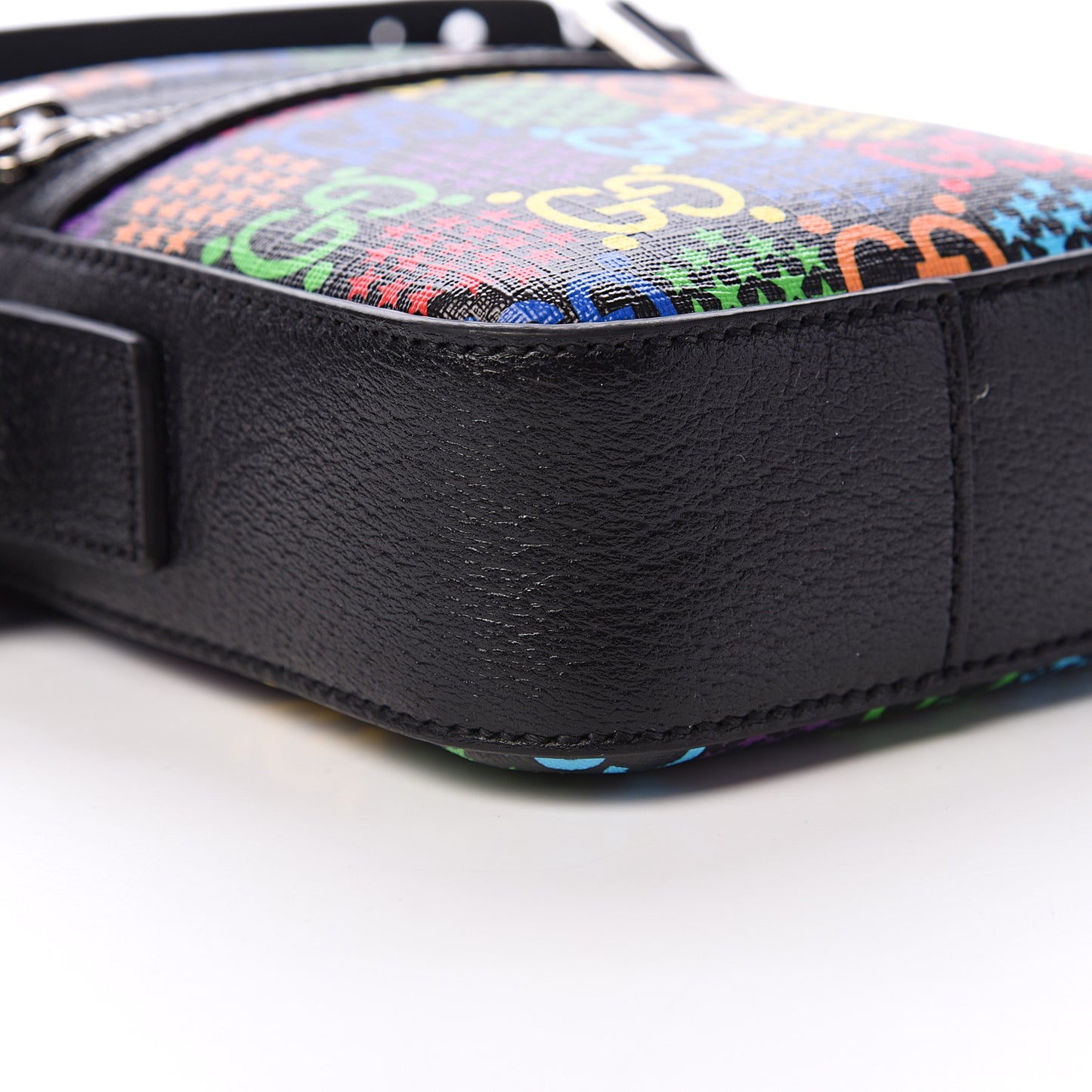 GG Supreme Monogram Psychedelic Messenger Bag Black